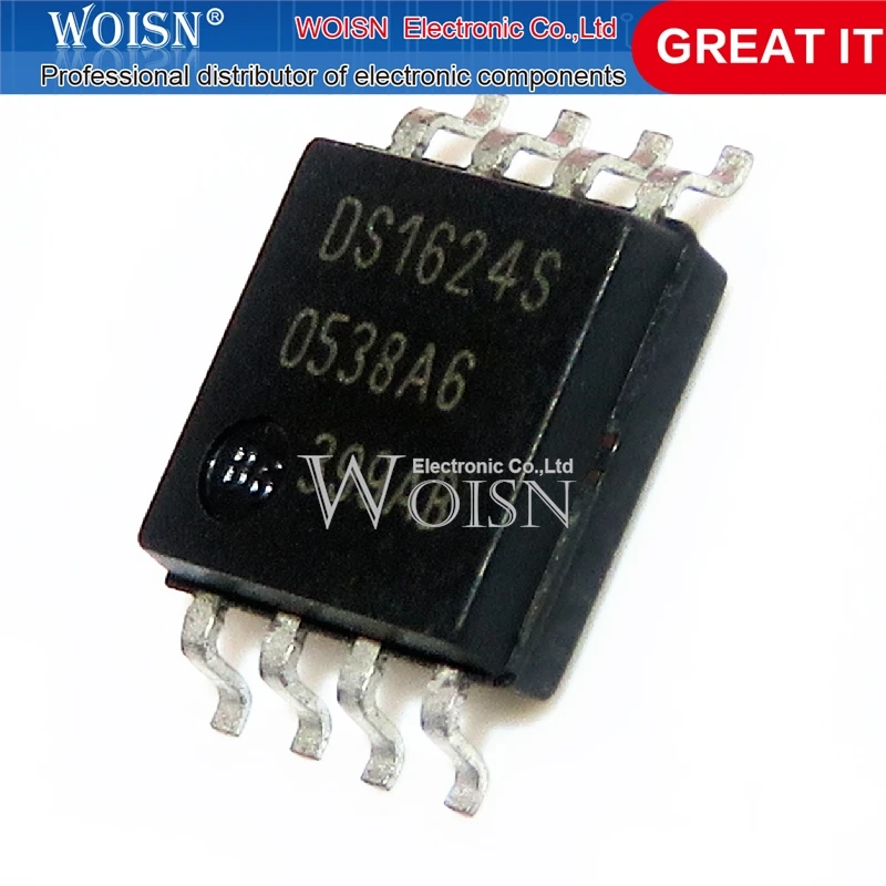5PCS DS1624S DS1624 SOP-8 In Stock