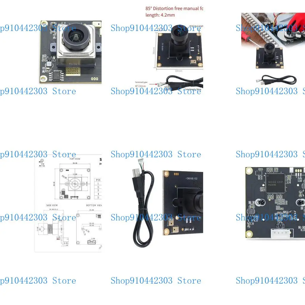 L4MD 12MP USB Webcam met IMX577 Sensoring 3840x3040 voor auto/handmatige focussering