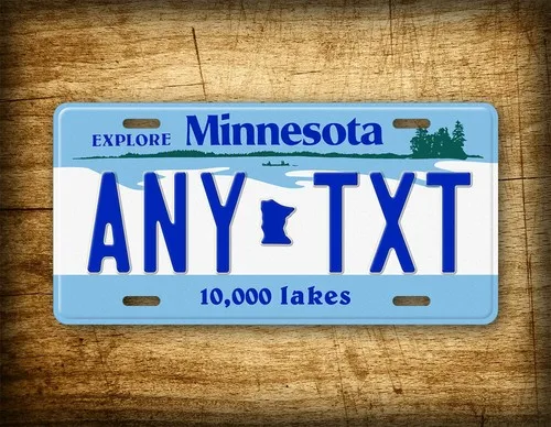 Custom 1987-2008 Minnesota Novelty State License Plate MN Replica Tag