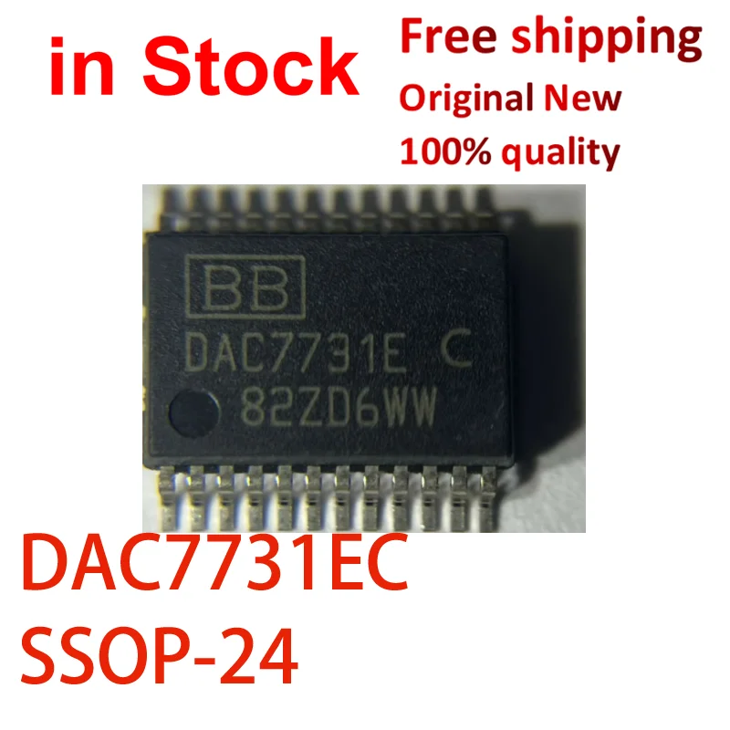 (1PCS) 100% New DAC7731EC DAC7731E SSOP-24 Digital to analog conversion chip DAC