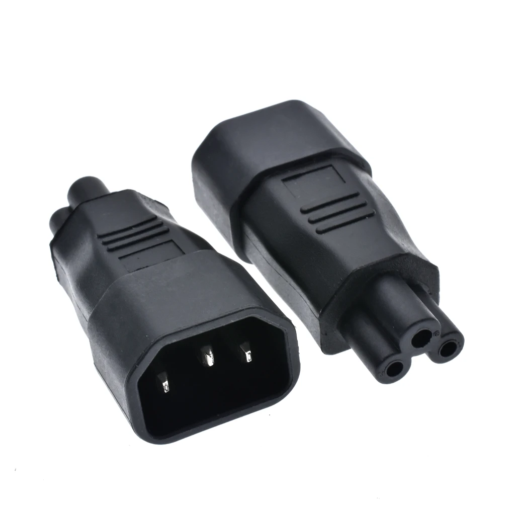 Uniwersalny zasilacz IEC 320 C14 do C5 Adapter konwerter C5 do C14 AC gniazdo zasilania 3 Pin IEC320 C14 złącze