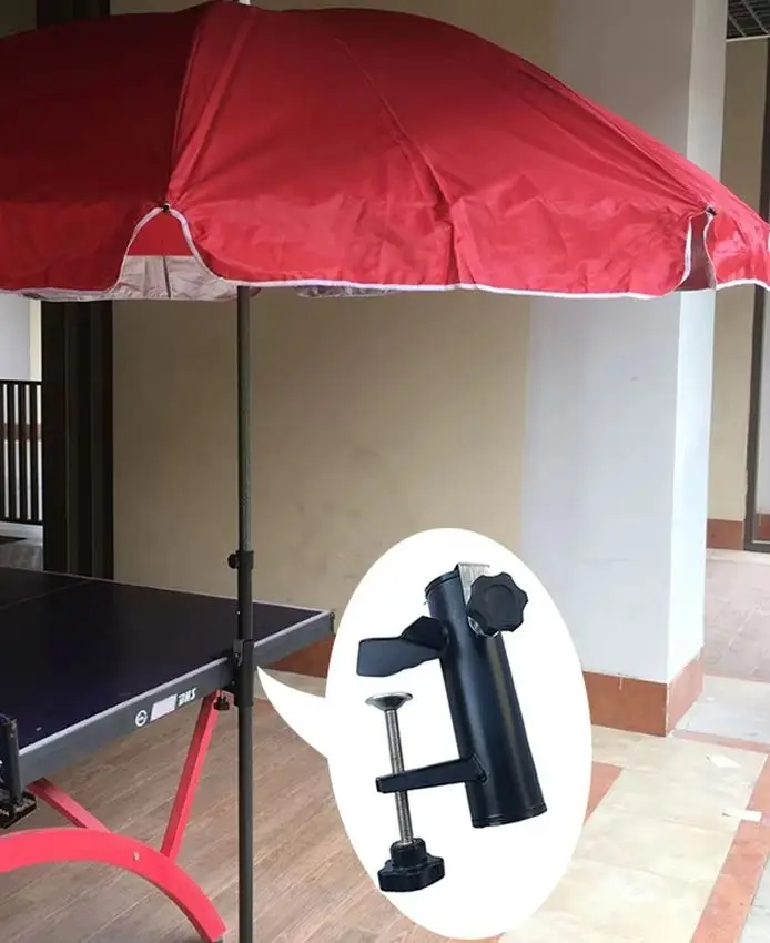 

New Umbrella Stand Metal Bench Umbrella Holder Clamp Holder Clip Beach Fishing Umbrella Desk Mount Chair Clamp 우산꽂이