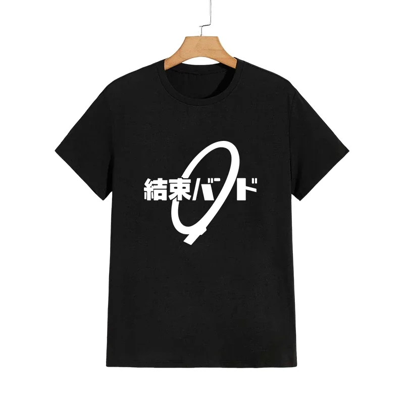 High Quality Pure Cotton T-shirt Kessoku Band Print Tshirt Men Women Daily Casual Comfort Tees Japan Anime Short Sleeve Top image 6