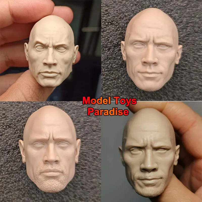 Unpainted Head Sculpt 1/6 Special Force Hardman White Model Head Model Accessories Fit 12inch Male Soldier  Action Figure Body