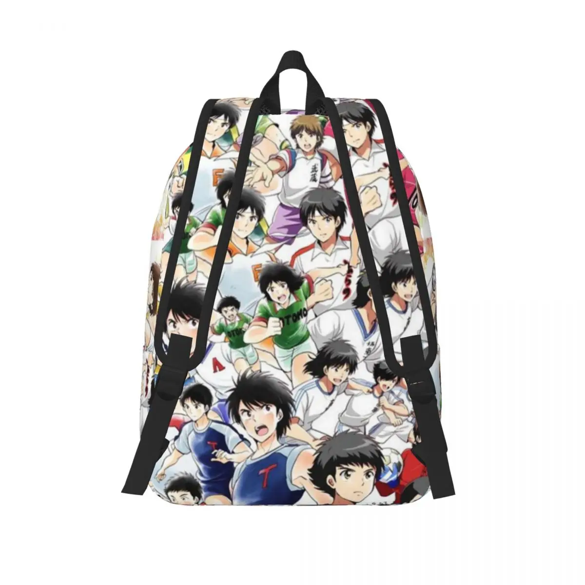 Captain Tsubasa Anime Backpack Middle High College School Student Football Manga Book Bags Teens Daypack Outdoor