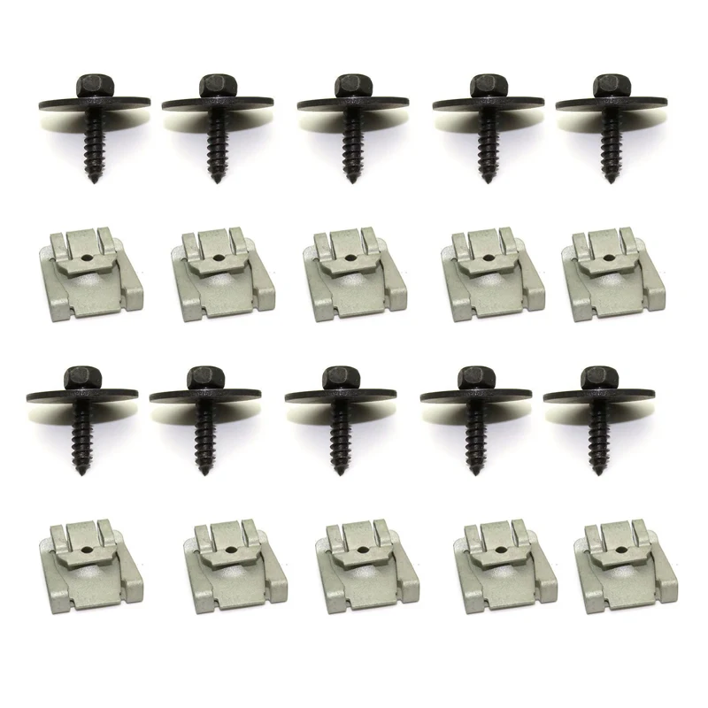 0049943145 0019906036 for Mercedes Benz A B C E M CLA CLS CLK Class 20pcs/Set Car Under Engine Cover Floor Clips Screws