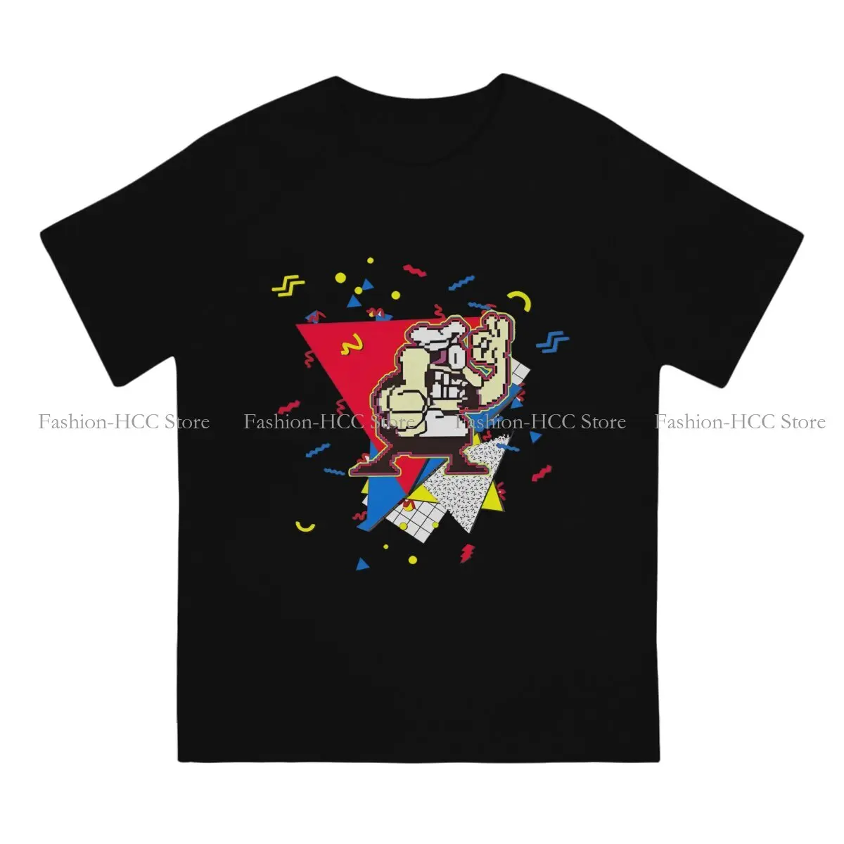 Pizza Tower Cartoon Peppino 90S Graphic Design Tshirt Graphic Men Tops Vintage Goth Summer Polyester  Clothing Harajuku T Shirt