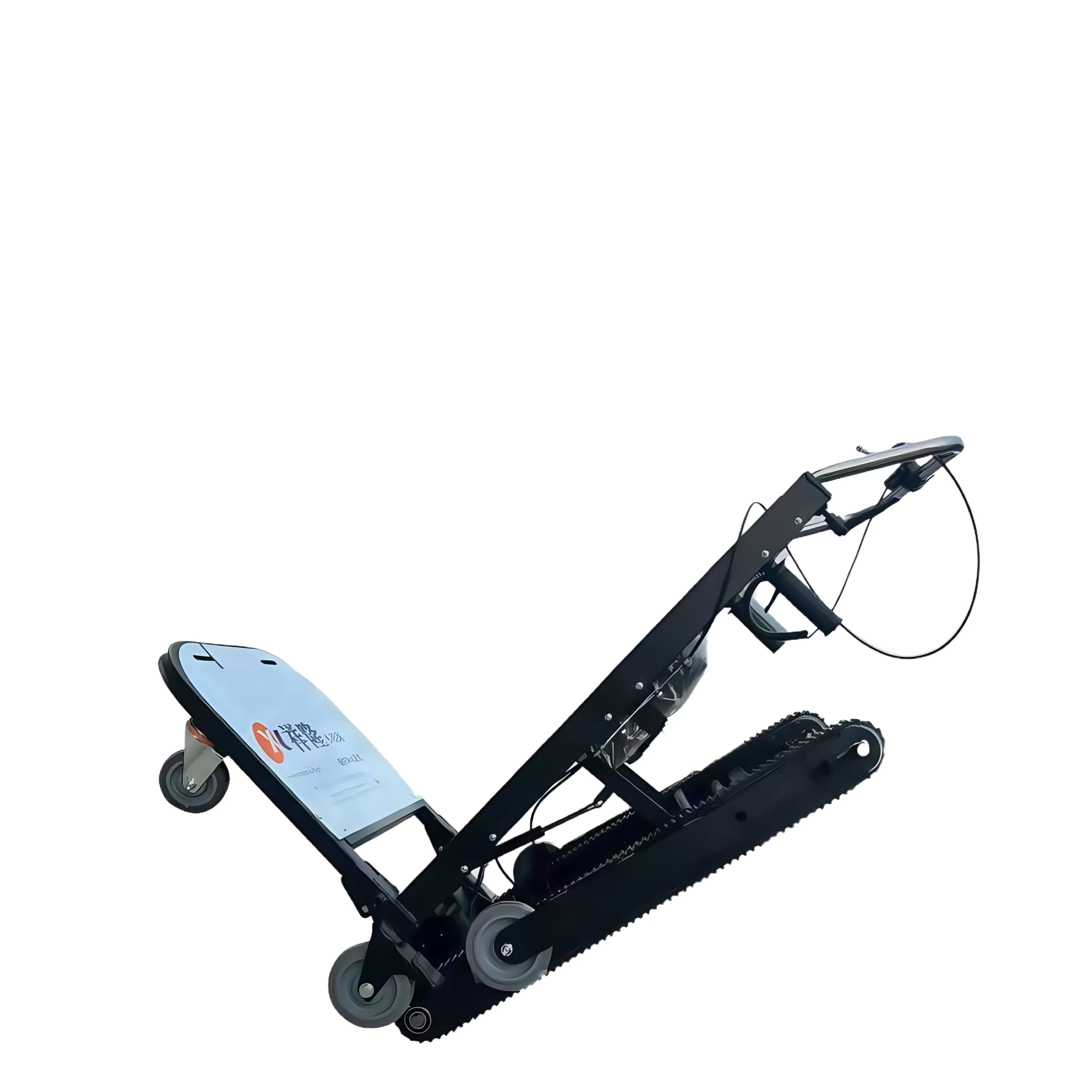 Heavy Duty Electric Stair Climbing Dolly - 500KG Capacity with 2 Motors & Automatic Tracks - for Warehouse & Equipment Handling