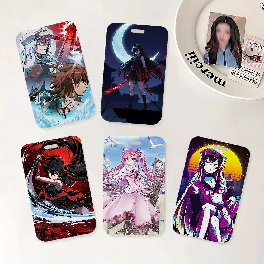 

Anime Akame Ga Kill ID Badge Holder With Lanyard Neck Strap For Office School Name Card Credentials Case