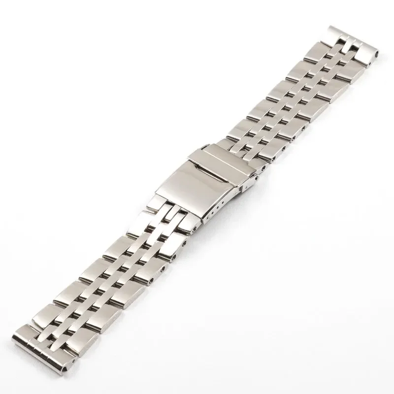 Stainless Steel Watch Strap for Breitling  Galaxy Bentley Super Ocean Stainless Steel Belt Folding Buckle Watchband 22 24mm
