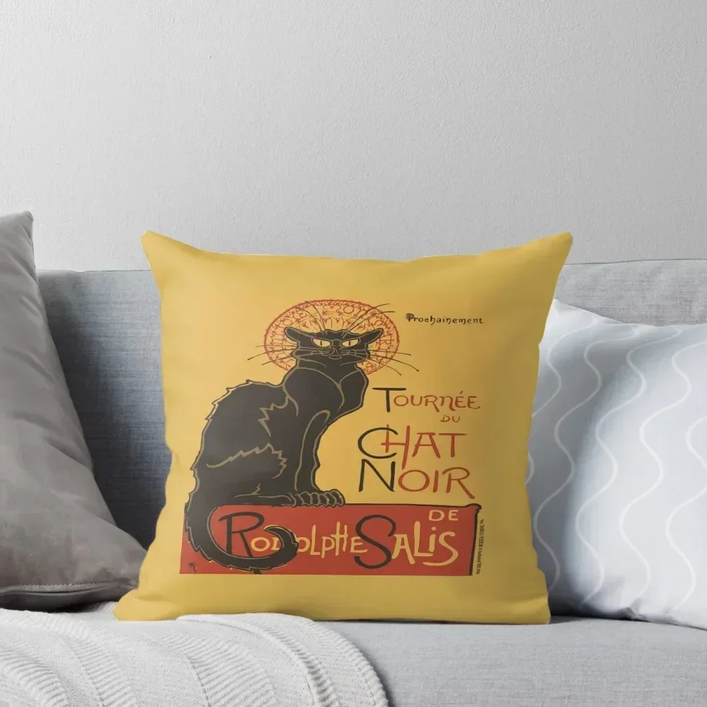 

Tournee du Chat Noir De Rodolphe Salis Vector Throw Pillow Christmas Pillowcase Pillow Cases Decorative autumn decoration pillow