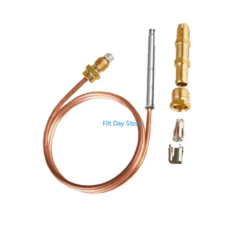 F92C 90cm Thermocouple For Gas Appliances Open Circuit Output 25 30mV With Insulation Washer