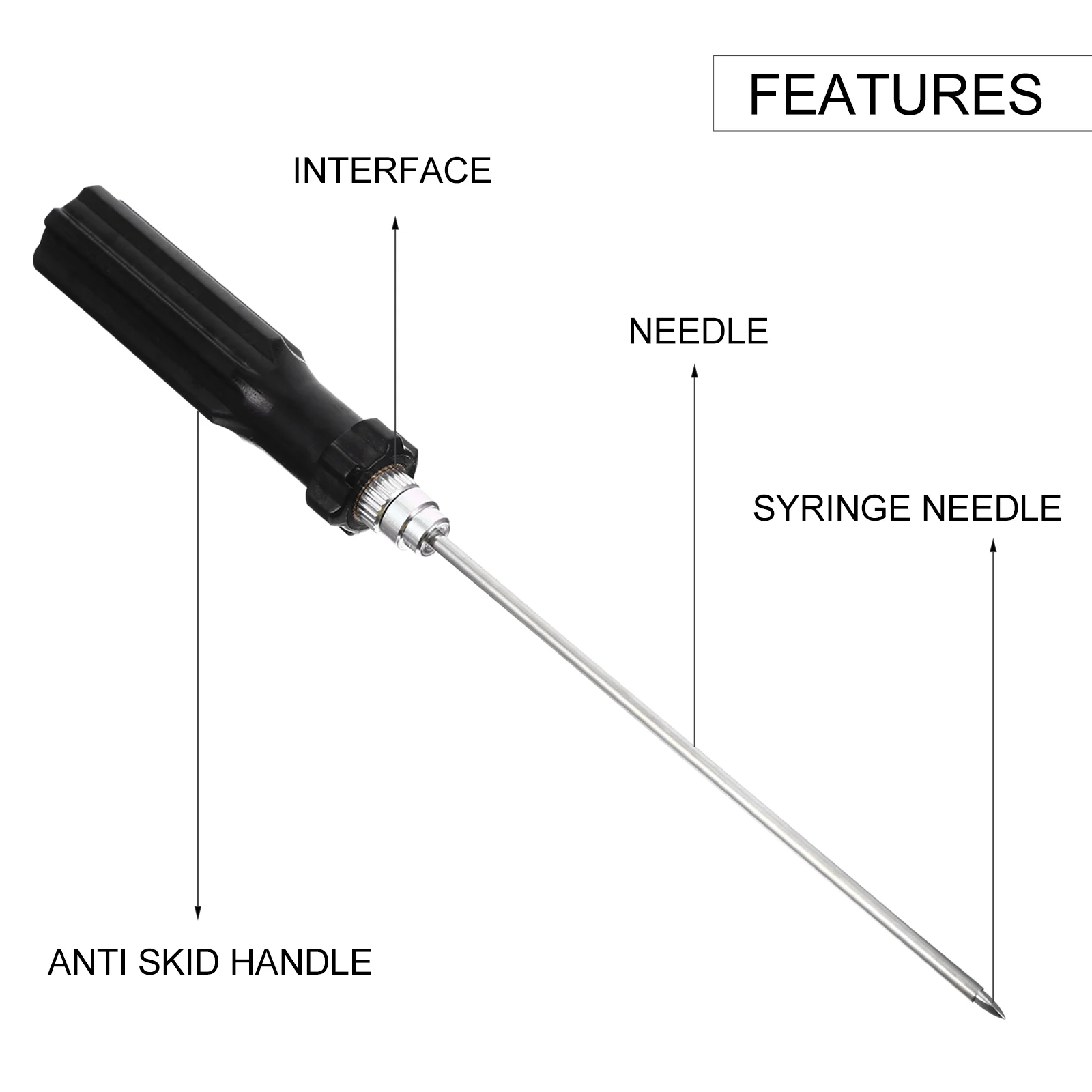 Stomach Deflation Needle Cow Rumen Puncture Equine Trocar Cattle Three-Purpose Ventilating Tool Cannula Exhaust