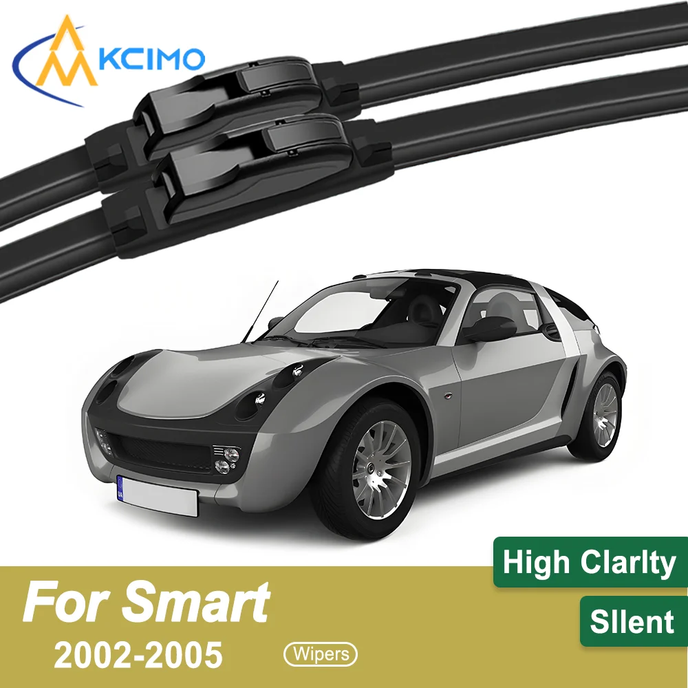

Crystal Clear Driving 2PCS Windshield Wiper Blades for Smart Roadster W452 2002-2005 All-Weather Reliability Durable & Safe