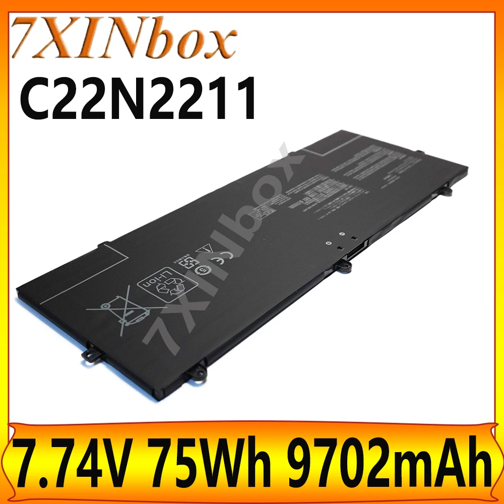 

7XINbox C22N2211 7.74V 75Wh 9702mAh OEM Laptop Battery For ASUS ZenBook 14 OLED UX3405VA UX3405MA UX3405ZA UX3405MA-PH77