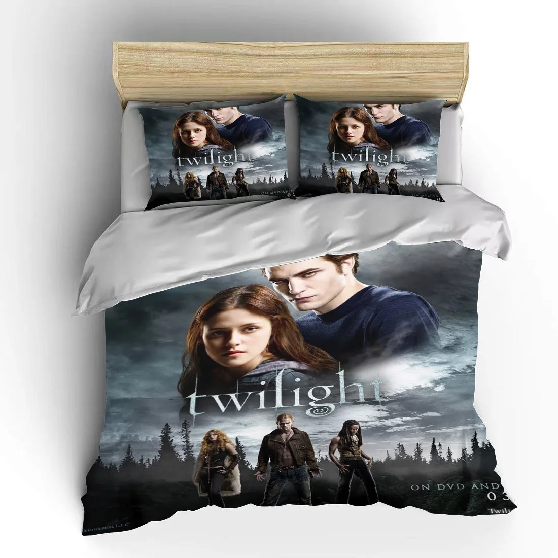 Imagem -06 - Filme Crepúsculo 3d Impresso Bedding Conjunto para Adultos Character Duvet Cover Moda Roupa de Cama Twin Completo Rainha Rei 10 Tamanhos