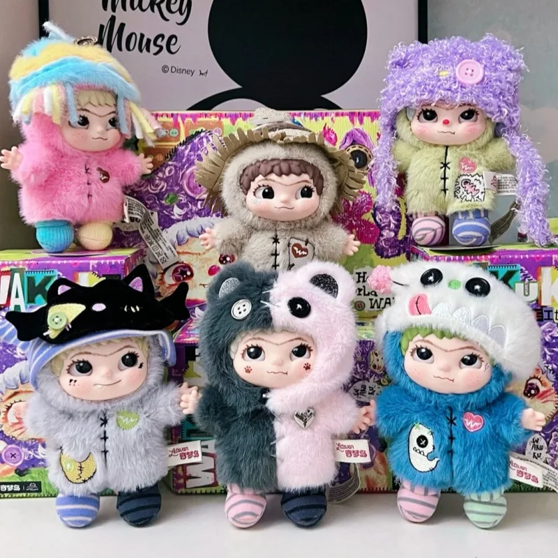 

WAKUKU 4-е поколение: Аутентичная плюшевая игрушка-сюрприз ручной работы серии World Series, модный брелок-подвеска для девочек