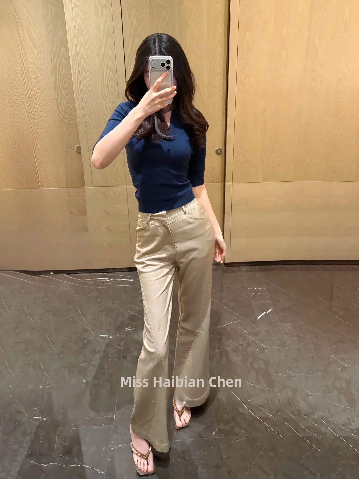 

Женские повседневные брюки с высокой талией, прямого кроя, удлиненные, модные, в корейском стиле, больших размеров, на молнии, из полиэстера, с эффектом похудения