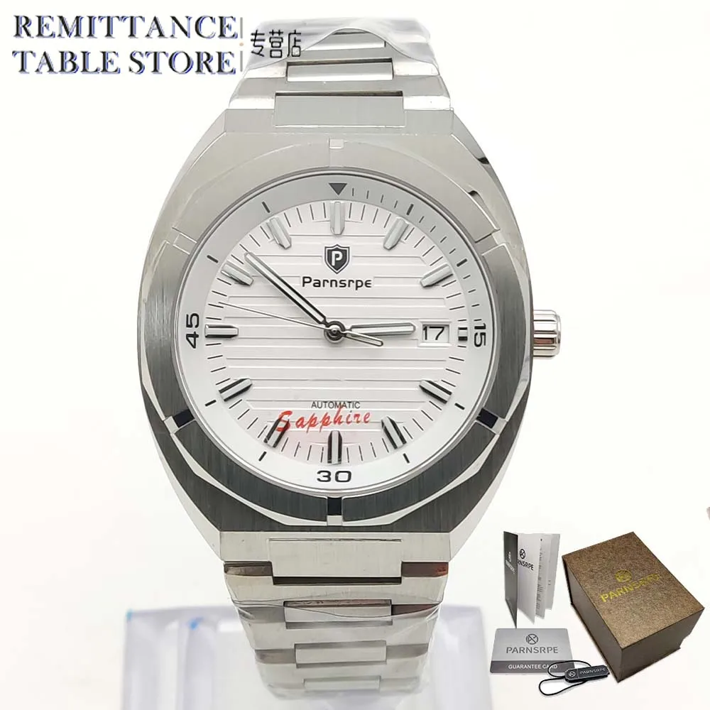 

Parnsrpe New Men's Watch NH35 Movement Sapphire 316L Stainless Steel Men's Watch Sterile Luminous Dial Business Watch