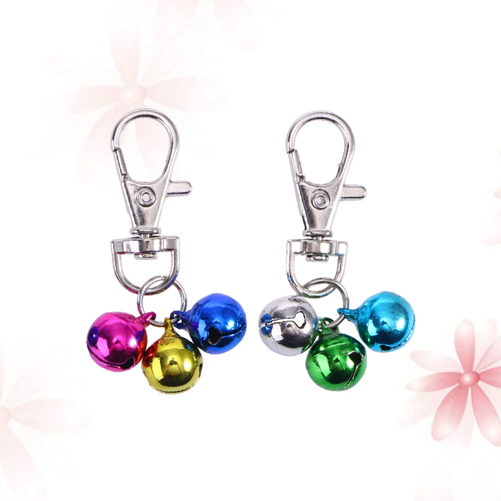 

2Pcs High Quality Bells for Small Dogs Collar Assorted Colors Sturdy Structure Easy to Attach Everyday Use Pet Bells