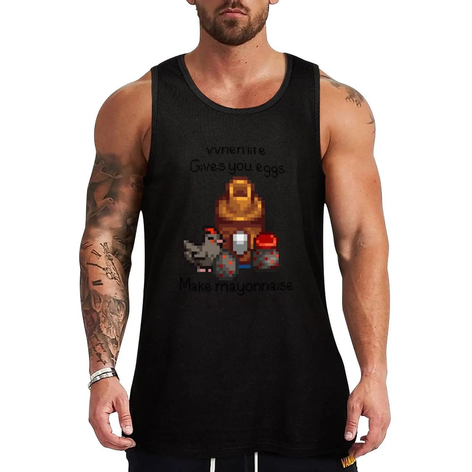

Stardew Valley Funny Quote Tank Top Bodybuilding clothing man vest for men sleeveless vest men