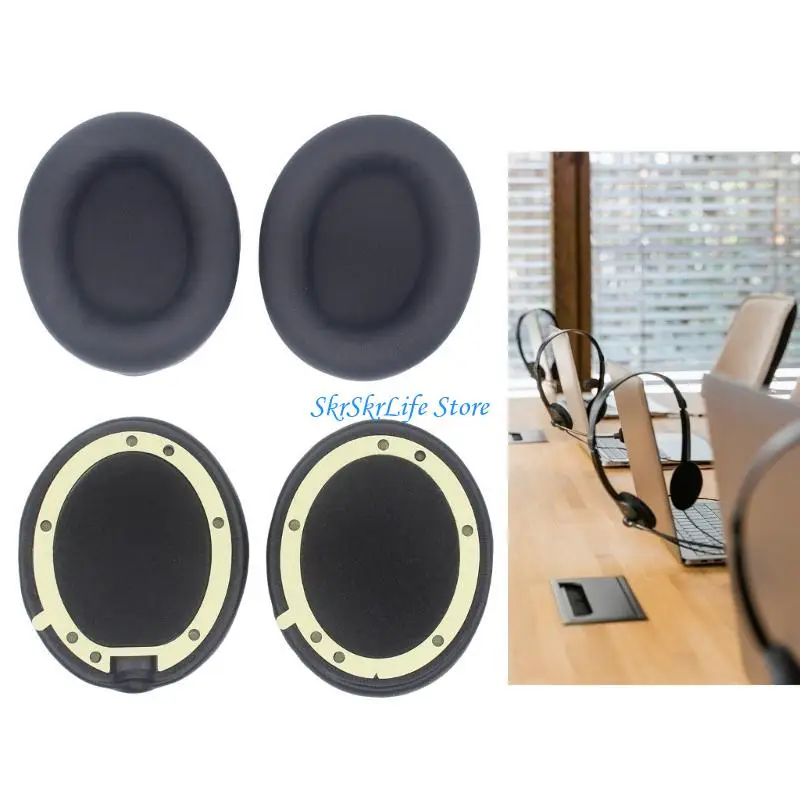 

E65E Soft Sponge Ear Pad Earmuffs for Studio Headphones Repair Accessory