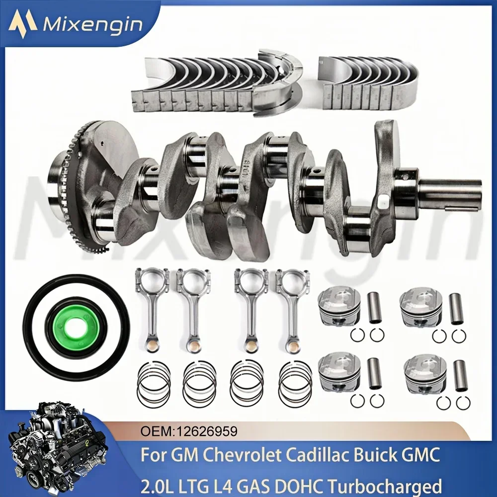 Motorlager Zuigers Drijfstang Krukas Afdichting Kit Fit GM 2.0L L4 GAS DOHC Chevrolet Buick Cadillac GMC 13-21 12626959