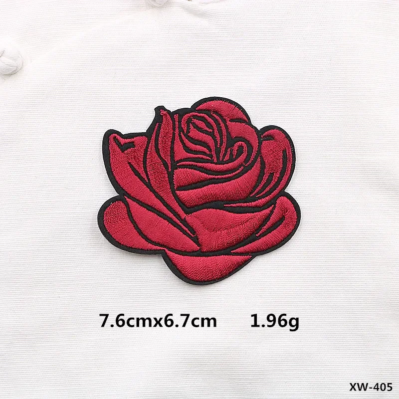 50pcs/Lot Luxury Embroidery Patch Gold White Black Rose Flower Bag Dress Hat Shirt Clothing Decoration Accessory Craft  Applique