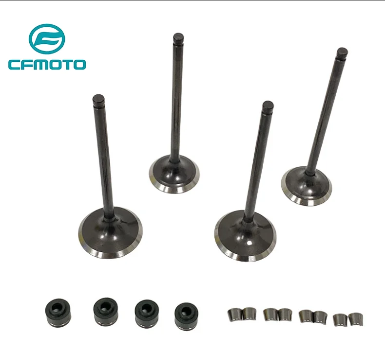 Para CFMOTO CF300NK CF300 CF 300 NK válvula de escape y válvula de apertura de motocicleta de alta calidad con válvula de motor de placa de bloqueo de sello de aceite