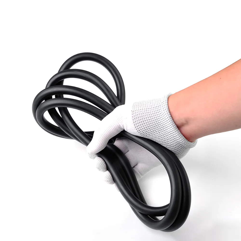 FKM Fluorine Rubber Tube Hose 1M Length ID 2/3/4/5/6/7/8/10/12mm Black High Temperature Corrosion-Proof Industrial Pipe Parts