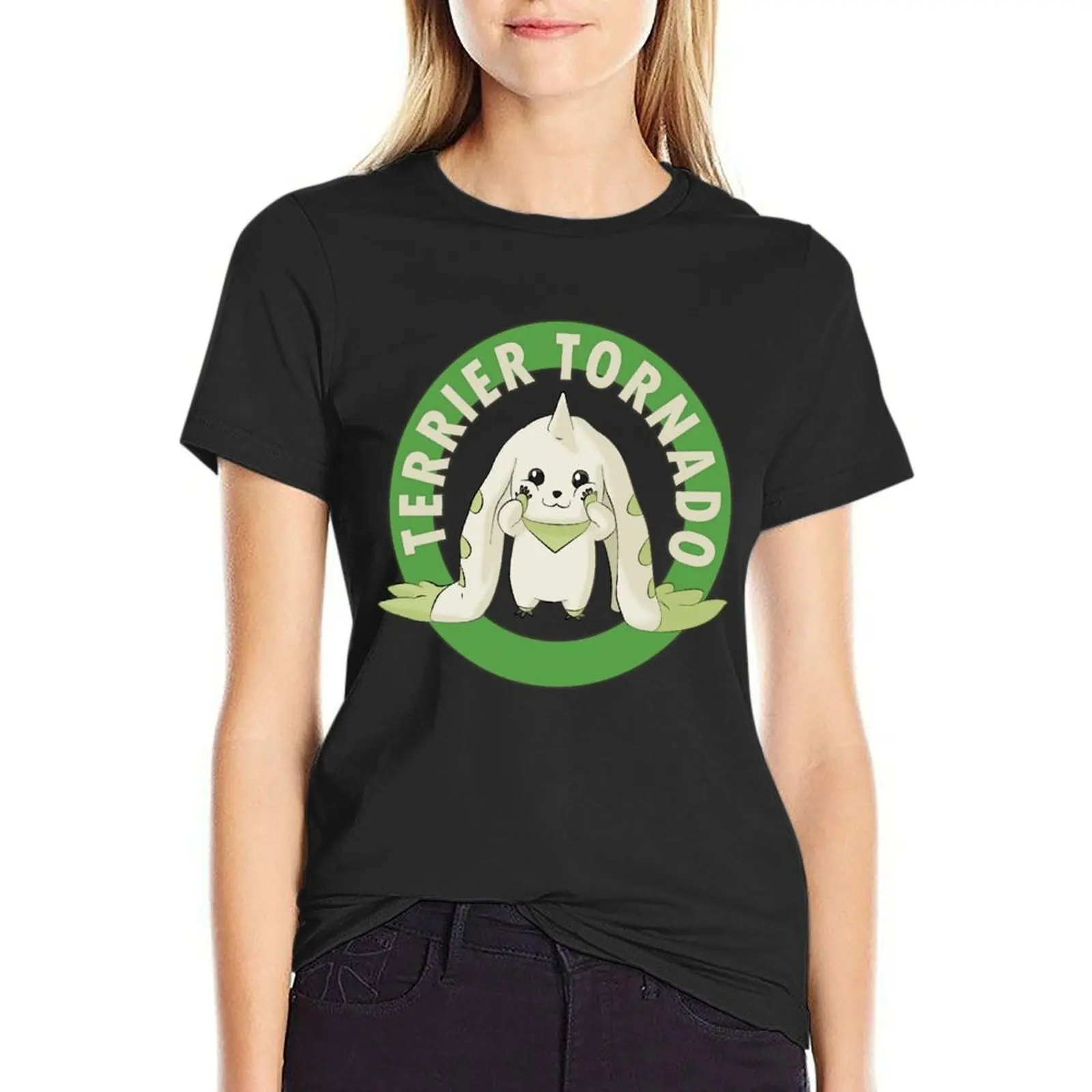 Terrier Tornado t-shirt plus size top lady clothes top t shirt dress Women