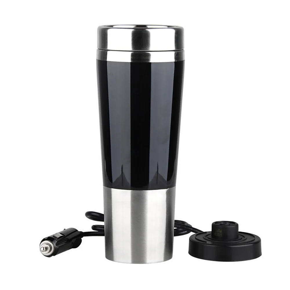 Black Blue 12V Car Kettle Boiler Warmer Hot Water Kettle Mug Heater Cup for Coffee Car Accessory Cup
