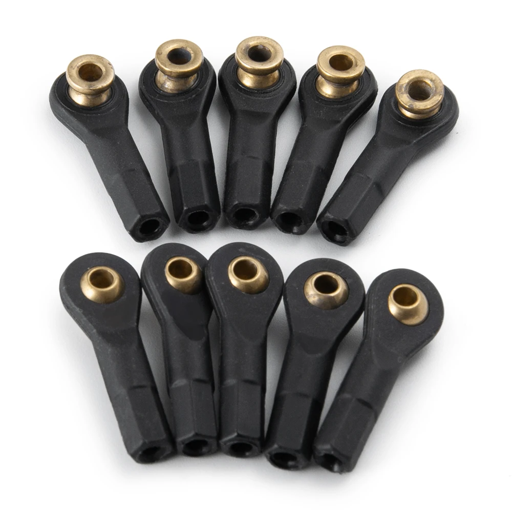 AXSPEED 10PCS M2 M3 Rod End Plastic Ball Head Holder Tie Wear Resisting Ball Joints for RC Boat Car Airplane Trucks Buggys