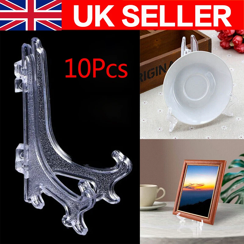 10x Decorative Plate Holder Display Stand Easel Picture Frames Pedestal Ornament