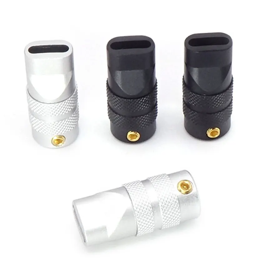 1PCS USB C Type-C for Shell for Case Data Cable Wire Plug Metal for Shell DIY Accessories 2x0.6cm Black White Housing