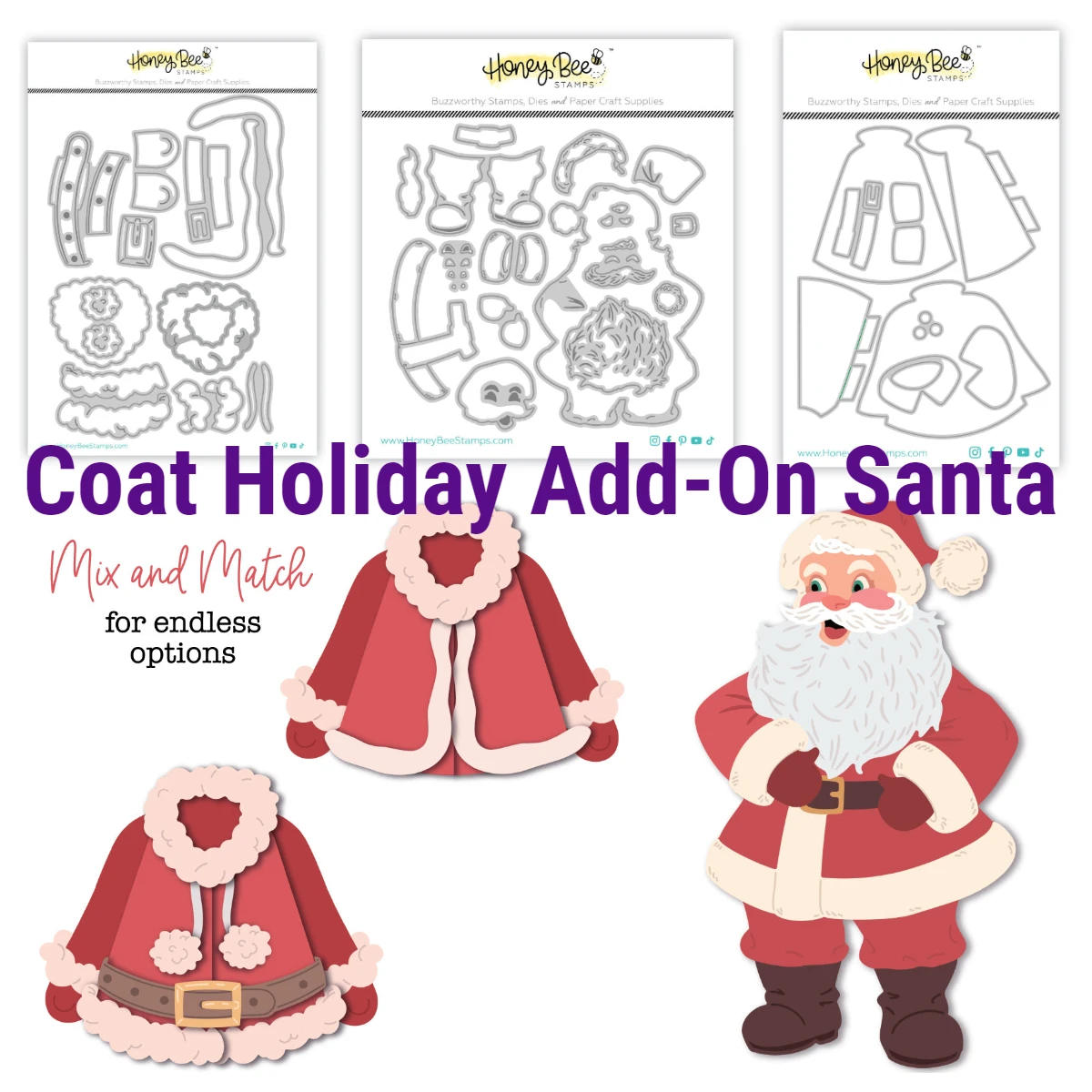 

Vintage Santa Coat Holiday Add-On Bow Bough Dies Cut Christmas Card DIY Scrapbooking Silent Night Decoration Embossing Stamps