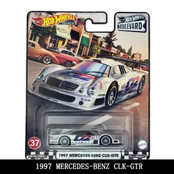 ホットウィール-ダイキャスト合金モデルカー子供用,メルセデスベンツCLK-GTR 1997,オリジナル,1:64