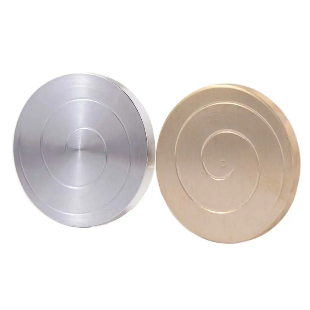 Juguetes giratorios redondos de acero inoxidable para aliviar la fatiga, juguetes giratorios de escritorio, rodamiento silencioso de Metal, giroscopio para la yema del dedo