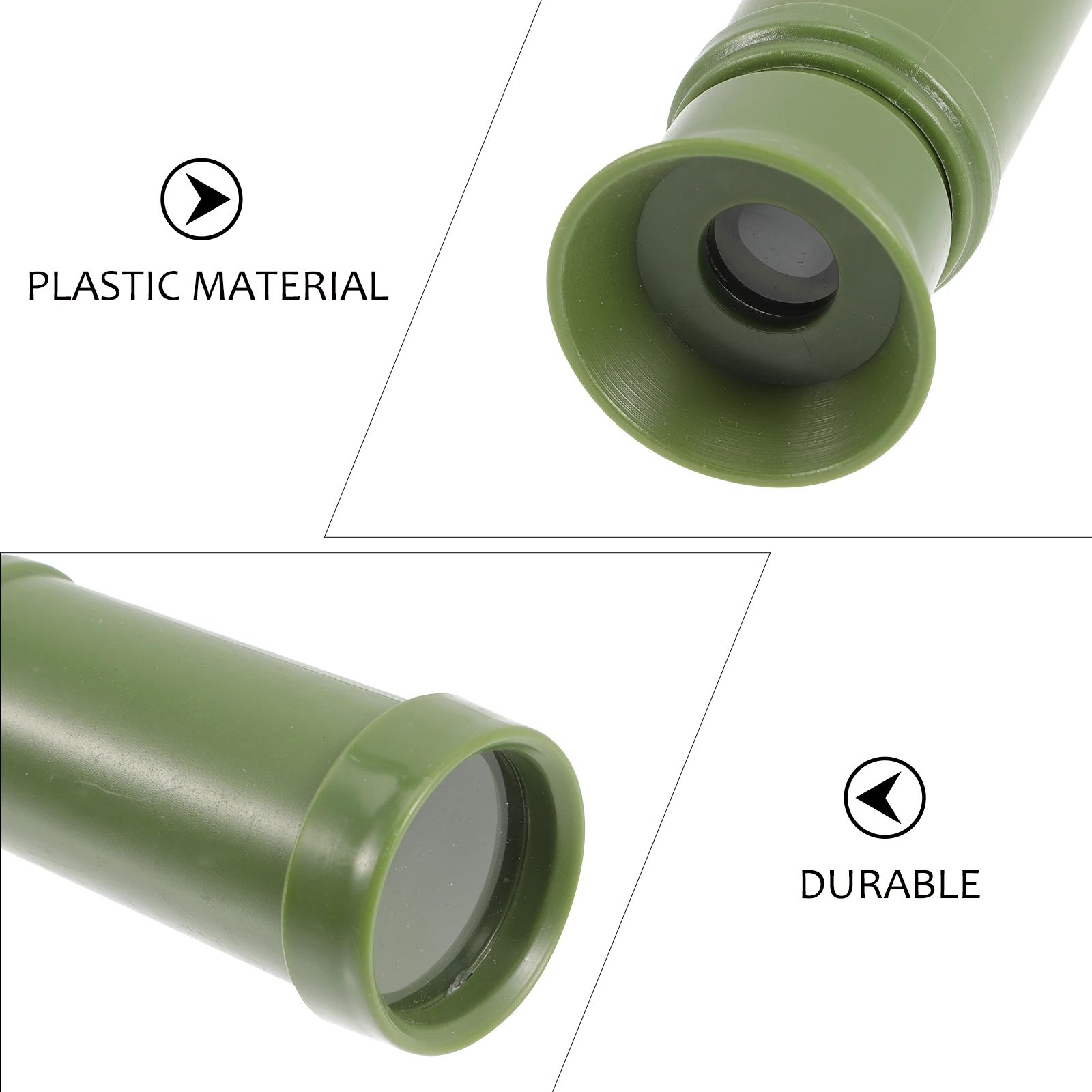 

5pcs Kids Monocular Telescope Toy Plastic Pretend Play Educational Science Party Favors Spyglass Outdoor Adventure Game