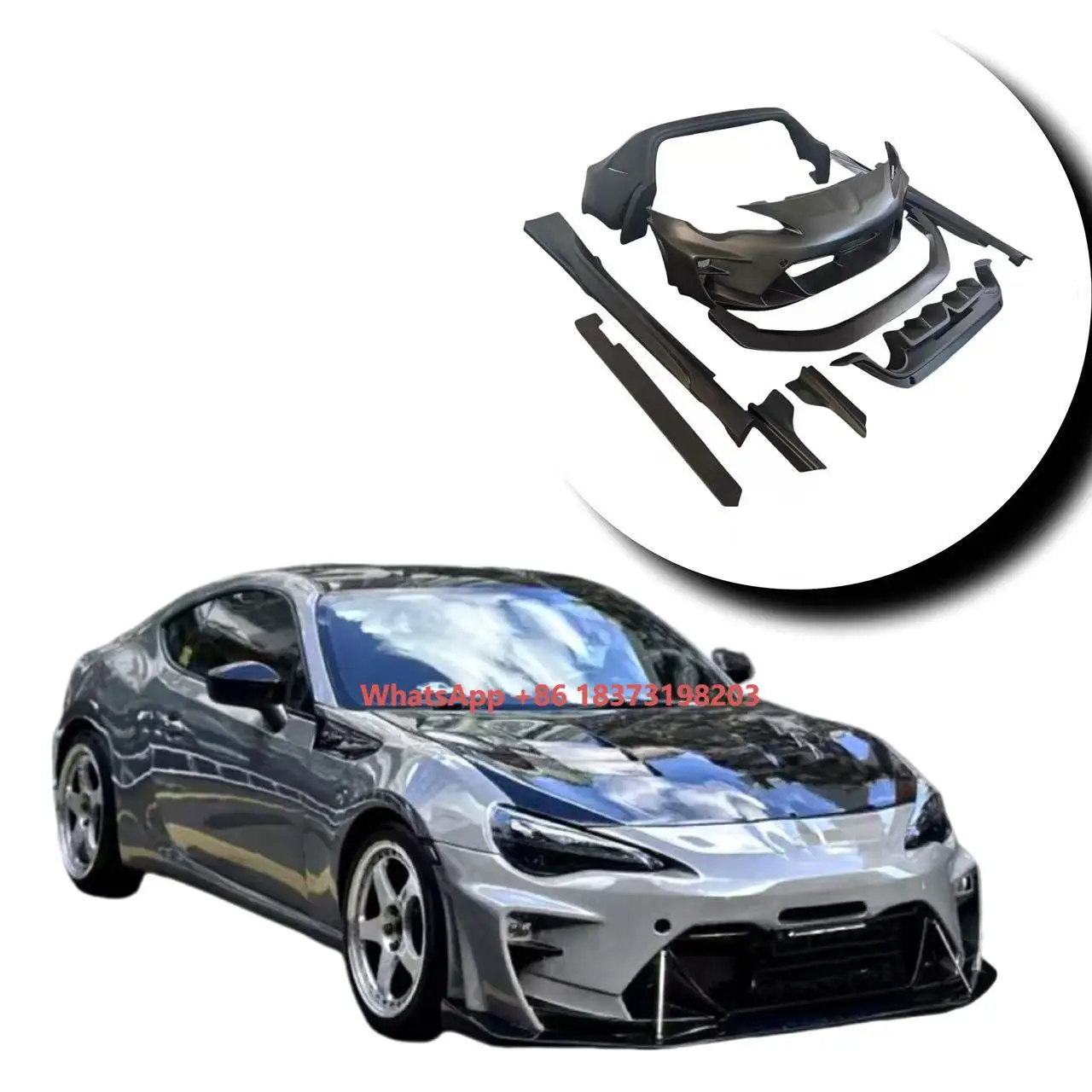 

Vars Style Body Kit for Toyota GT86 2013-2020 Front and Rear Bumper Side Skirts Diffuser Body Kit