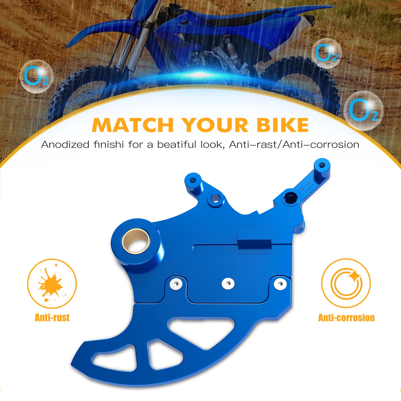 NICECNC Rear Brake Disc Guard For Yamaha WR250F WR450F YZ125 YZ250 YZ450F YZ250F 2006-2023 YZ250FX YZ250X YZ450FX 2016-2023
