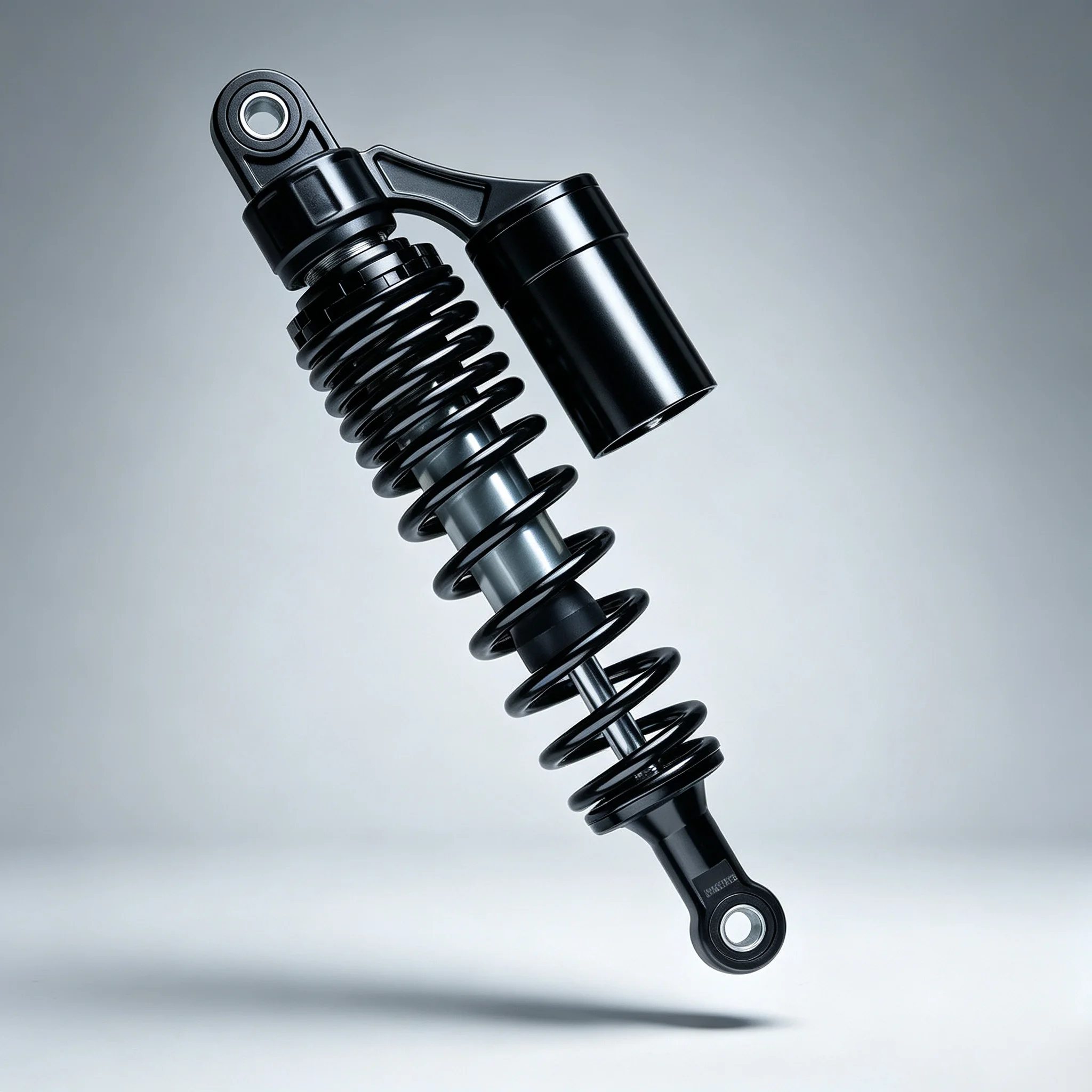 Motorcycle SHOCK - REAR - 370MM - PIGGY BACK - BLACK For MUTT Motorcycle Original Parts MPT-0164