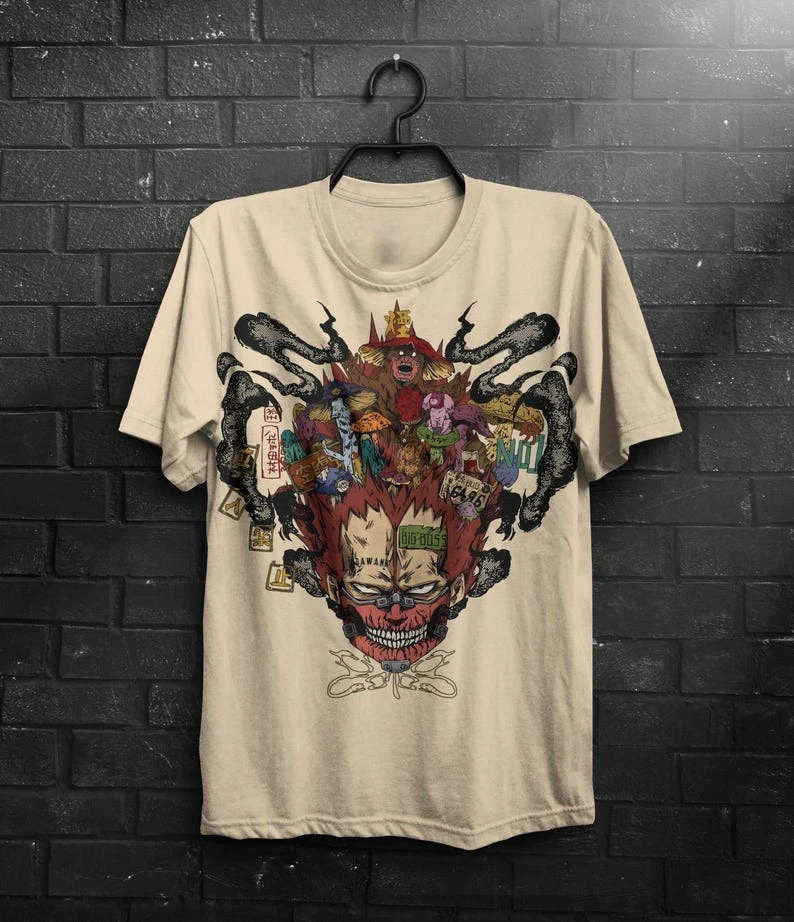 Summer Fashion Trendy Tee Men Women Vintage Top Premium Anime T-shirt Unisex Dorohedoro Anime T-shirt Manga Aesthetic Streetwear