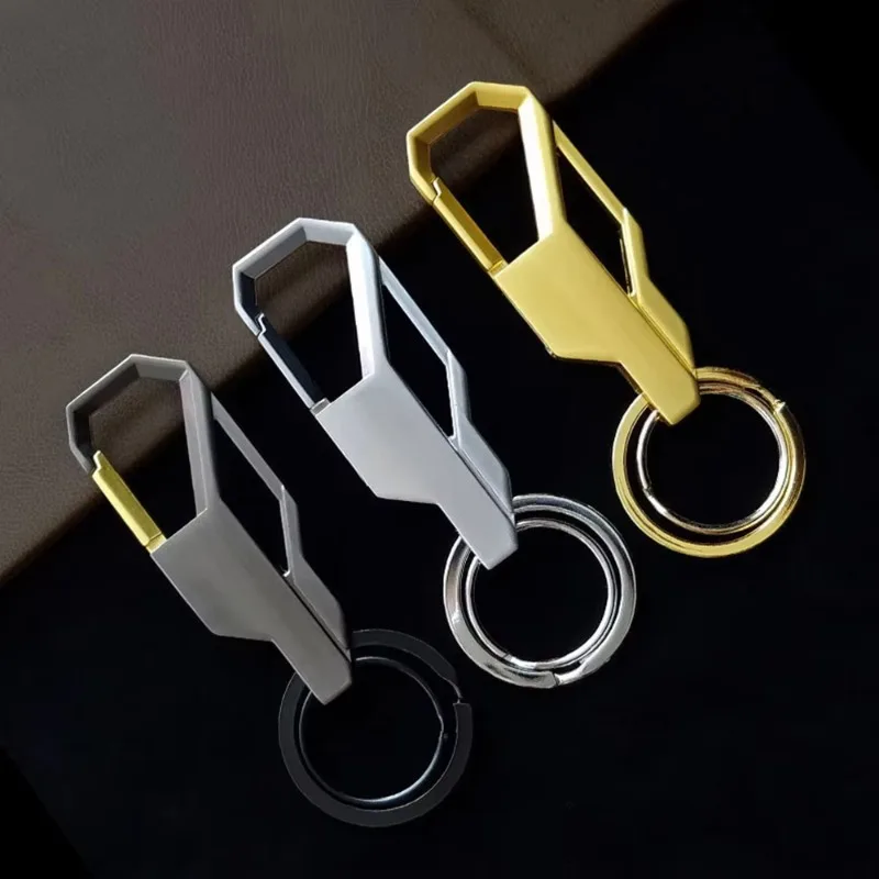 Creative Fashionable Car Waist Hanging Solid Color Keychain Personalized Waist Buckle Business Minimalist Keychain Car Gadget