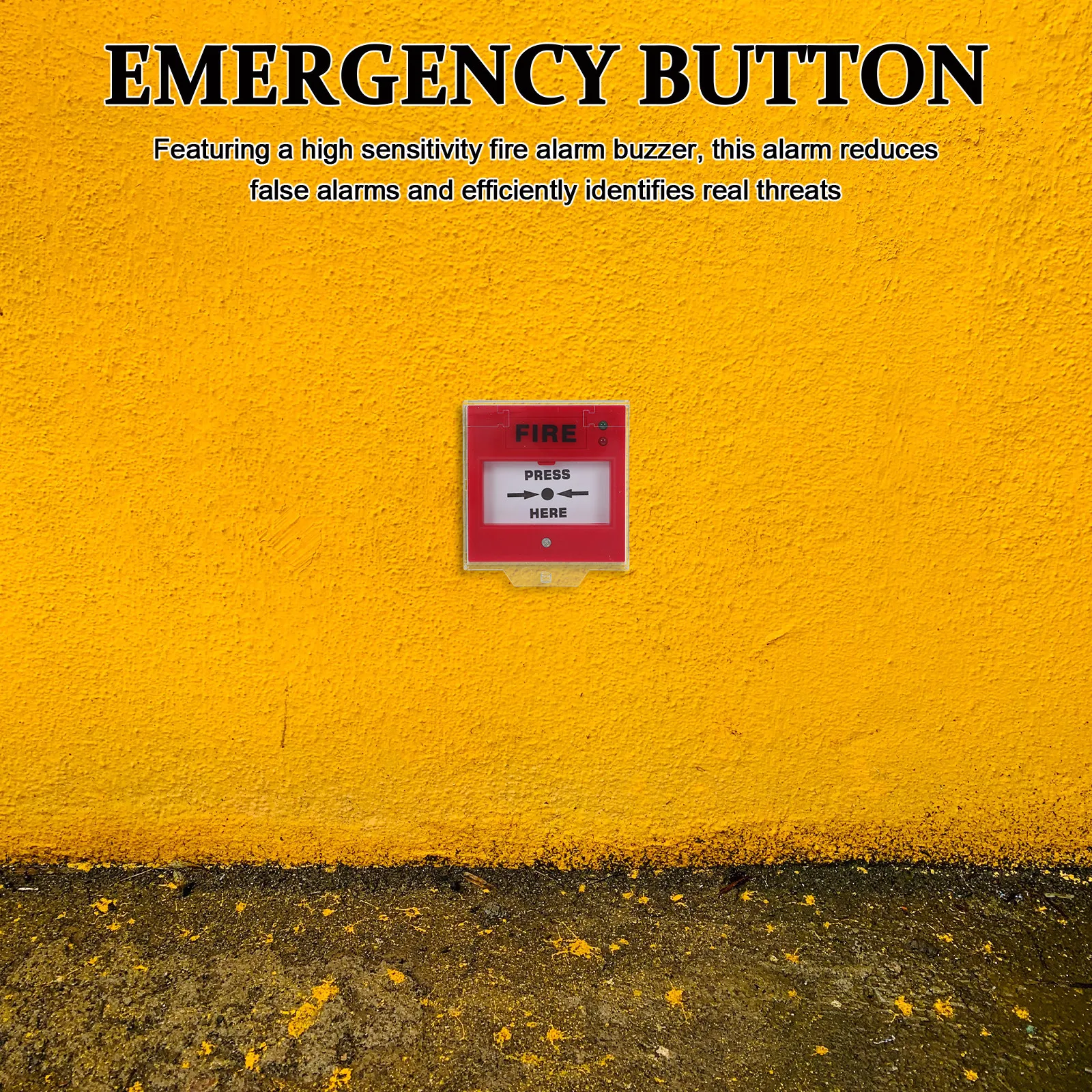 

Emergency Call Point Manual Fire Alarm Button with High Sensitivity Buzzer for Office Safety Alarm Home Fire Siren Systems