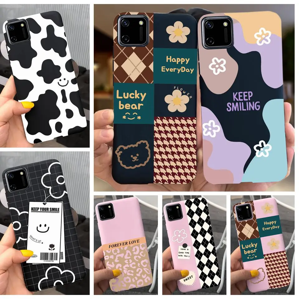 For Realme C11 2021 Case Realme C21 C21Y C25Y C25S C25 Back Cover Cartoon Cute Bumper For Child Soft TPU Shockproof Fundas Coque