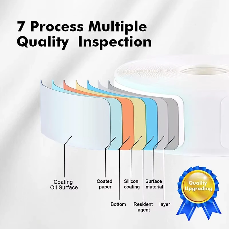 Niimbot Mini Printer Paper Self-Adhesive Sticker Roll Color Waterproof Cable Thermal Labels For NIMBOT B1/B21/B31 Label Maker