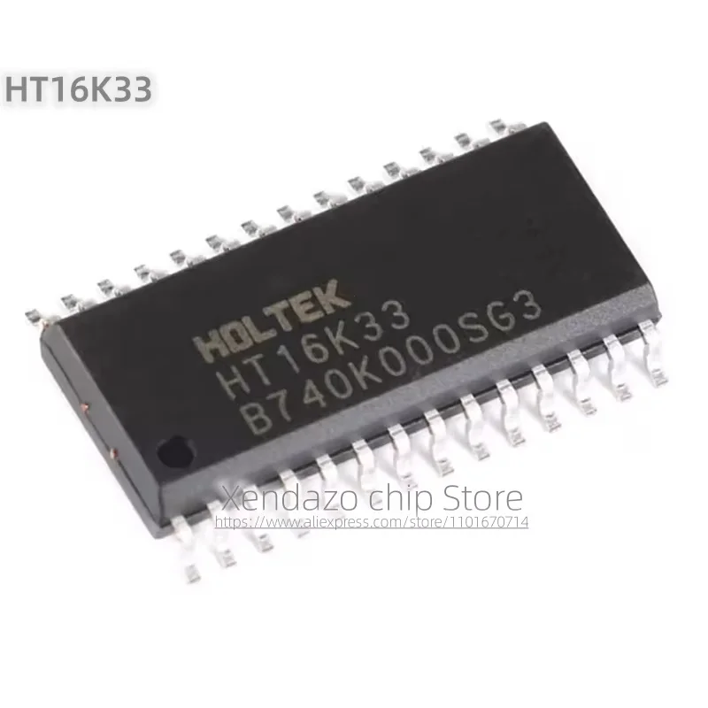 10pcs/lot HT16K33 SOP-28 package Original genuine LED controller driver chip