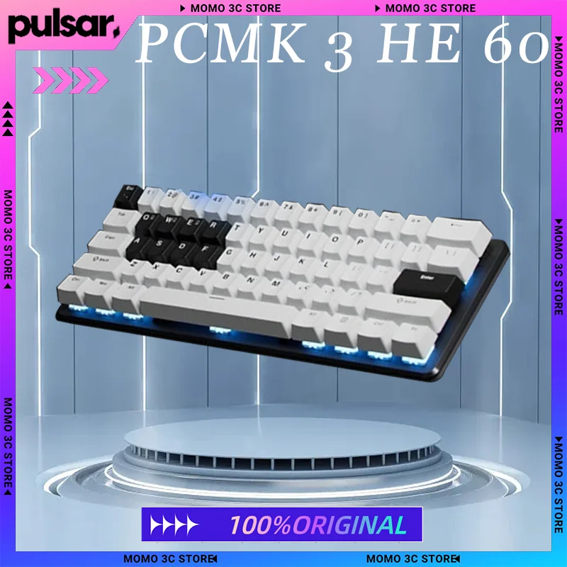 

PULSAR PCMK 3 HE 60 Mechanical Keyboard Aluminum Alloy Magnetic Switch 8k Polling Rate RT0.01mm Esports Gaming Keyboard Gifts