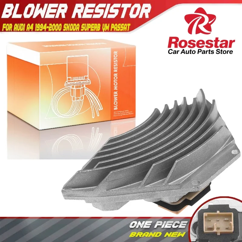 

Резистор двигателя вентилятора HVAC для Volkswagen Passat 1998-2005 Audi A4 с автоматической температурой 8D1-907-521, 8D1907521, 3B0907521, 8D190752197